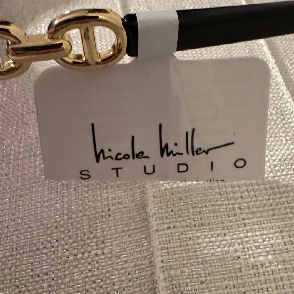 Nicole Miller Elegant Black and Gold Sunglasses
